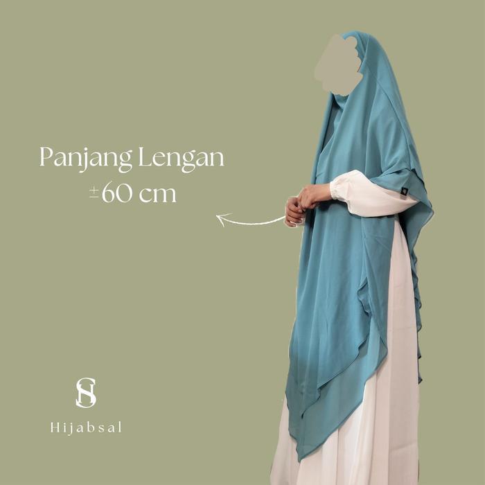 French Khimar Ceruty/Anila French Khimar/Fk Ceruty By Hijabsal