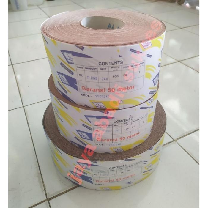 Ready Amplas Meteran Taiyo / Amplas Rol Taiyo / Amplas Roll Taiyo 50 Meter