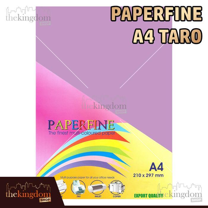 Paperfine Kertas HVS Warna A4 Taro Violet Ungu Purple Isi 500 Kode Warna Lembar