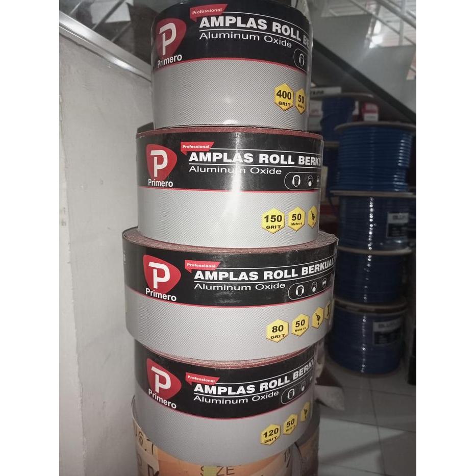 PRIMERO Amplas Roll 4 inch / Kertas Amplas / Kertas gosok meteran
