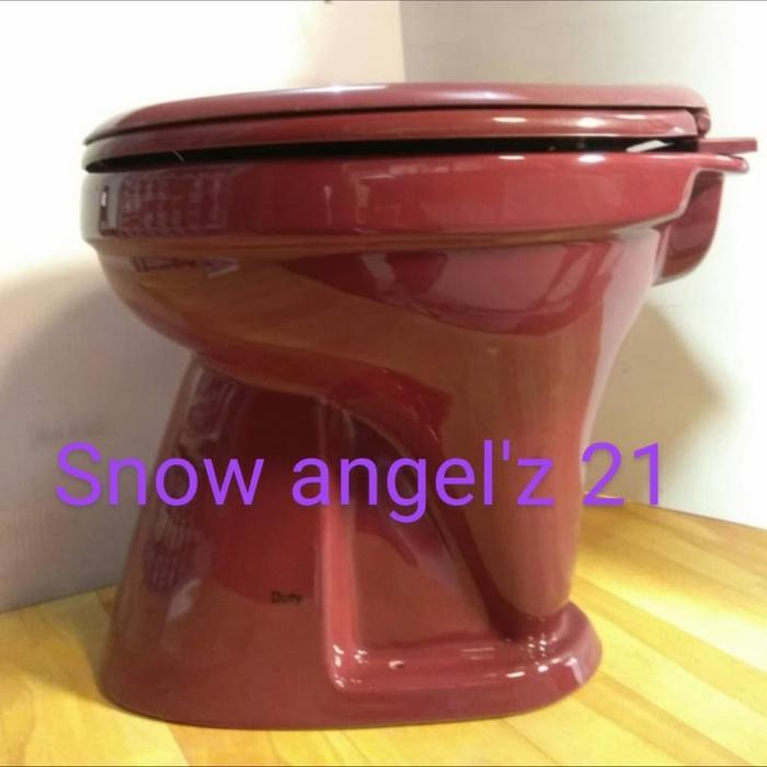 CLOSET DUDUK SIRAM DUTY MERAH MARON