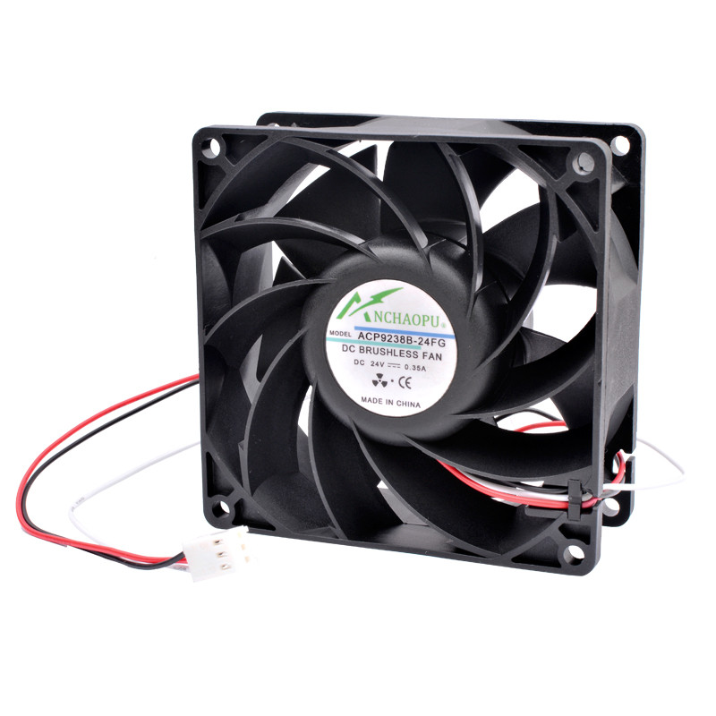ACP9238B-24 9cm 92x92x38mm 92mm fan DC24V 0.35A Dual ball bearing high speed cooling fan for chassis