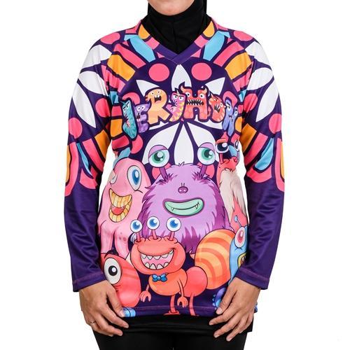 Jersey Sepeda Jersey Gowes Wanita Slimfit Baby Monster