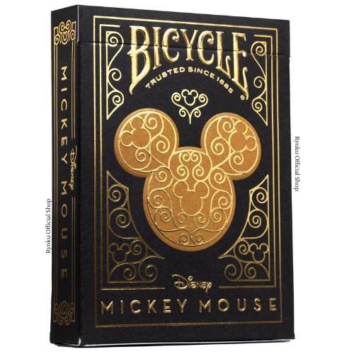 TERBARU KARTU REMI BICYCLE DISNEY BLACK AND GOLD MICKEY PLAYING CARDS - ORIGINAL MADE IN USA + FREE