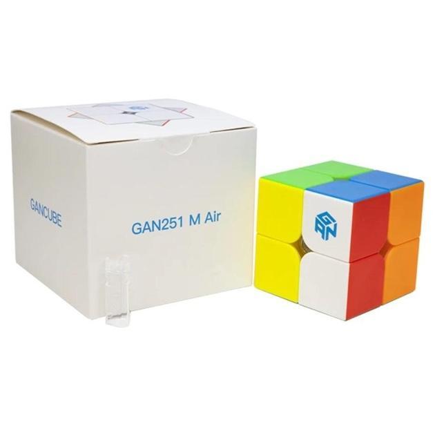 TERLARIS! Magic Cube 2x2 Gan 251 M Air Magnetic Stickerless 2x2x2 Puzzle Kubus Gan251 M Air