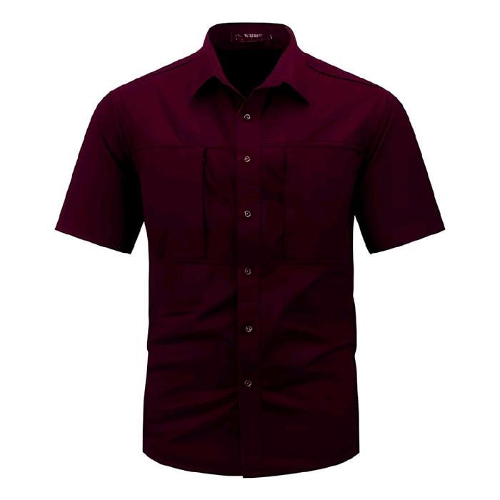 Tactical / Baju Kemeja Tactical / Kemeja Tactical Pria Premium Coklat