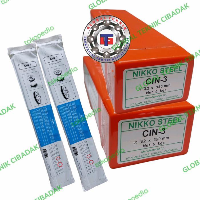 Kawat Las Ancuran Cin3 3.2 Mm Nikko Steel (Kemasan 1 Kg) Cin-3 3.2 Mm