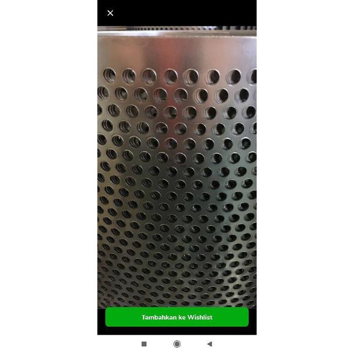 ram plat box speaker 1 x 2 tebal lubang BULAT *
