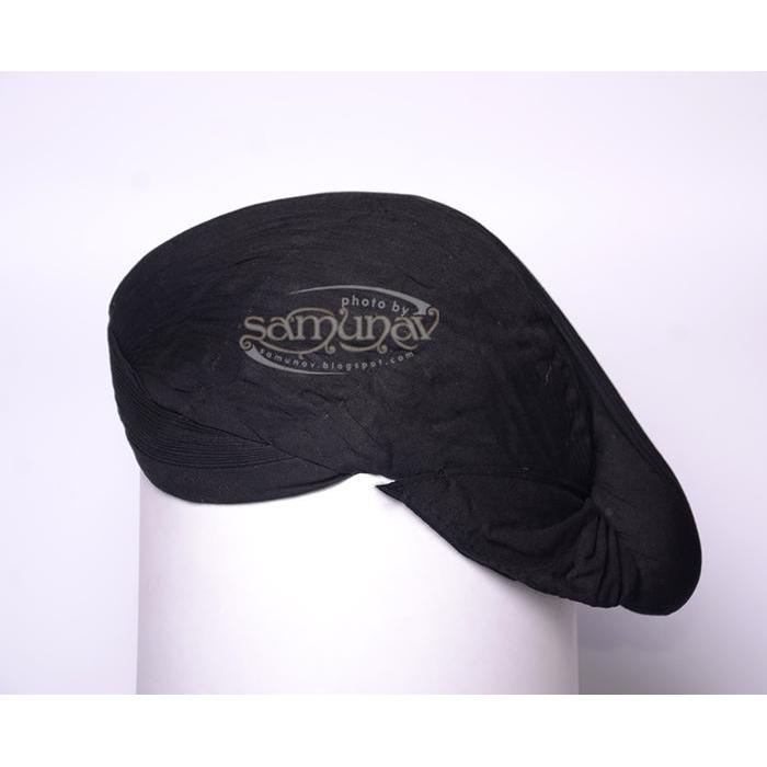 Blangkon Sunan Hitam Polos Halus