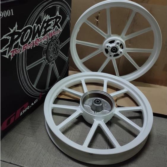 Velg Veleg Pelek Pelk Feleg Racing RX King Model Daytona Gp Whell GP Wheel GP Drag 1 - Putih