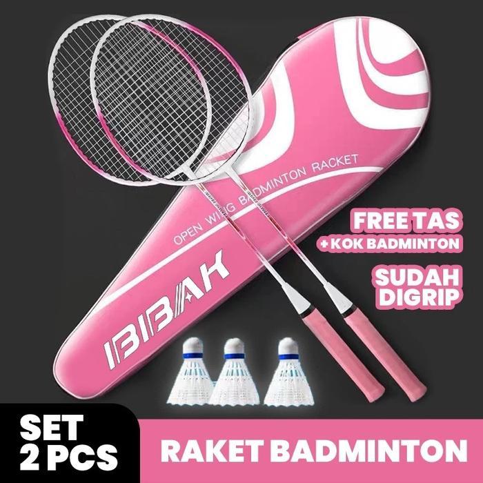 Yonex - Raket Bulu Tangkis Isi 2 Pcs/Raket Badminton Original/Raket Badminton