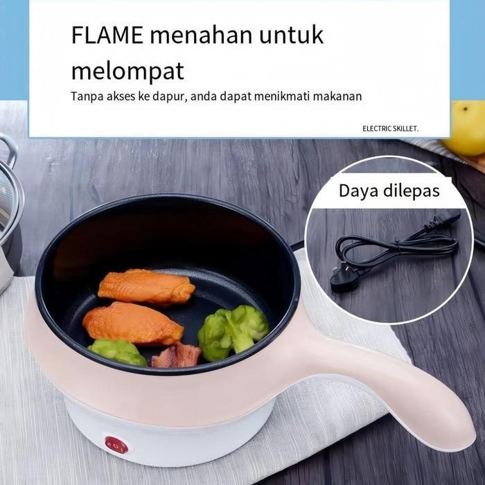 Cosmos - Panci Listrik Hot Pot Kompor Listrik Mini 1.2L Kompor Listrik Pelapis Anti Lengket