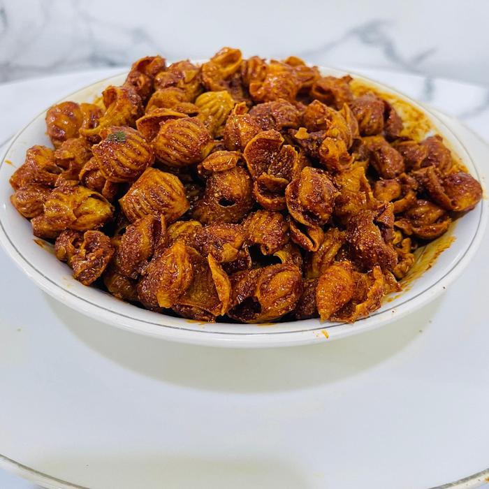 KERANG NIKMAT 250gr GURIH DAN RENYAH Cemilan Pedas Vegetarian Lychee Food Makanan Kering Asin Food