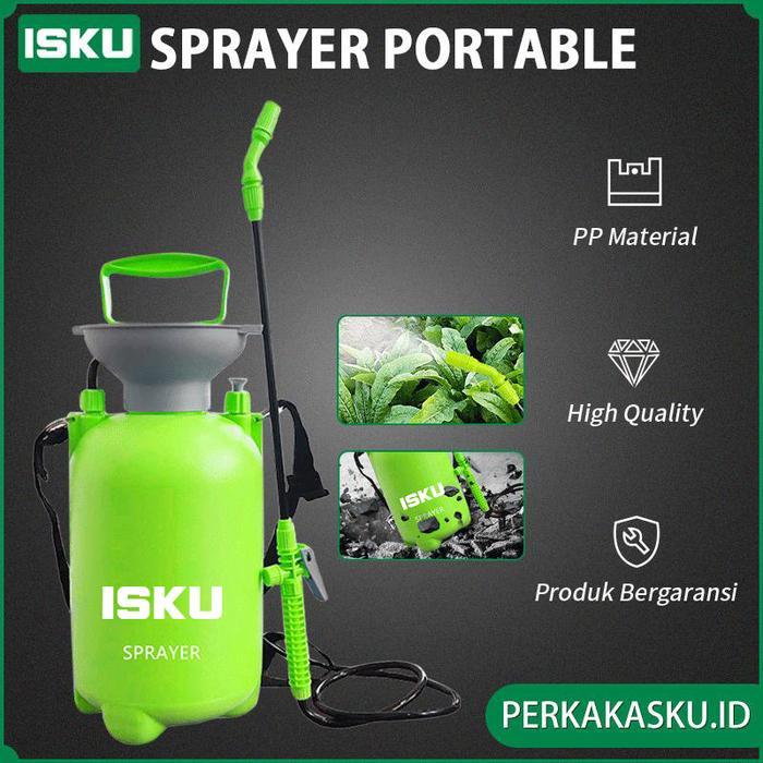 Bisa Termin! Isku Semprotan Tanaman Sprayer Portable 5 Liter Pressure Semprotan Air 5 Liter Sprayer