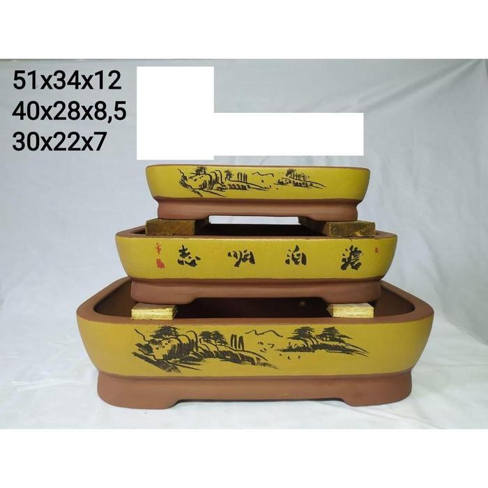 Restock  30Cm Pot Bonsai  Pot Keramik Import Pot Bunga Tanah