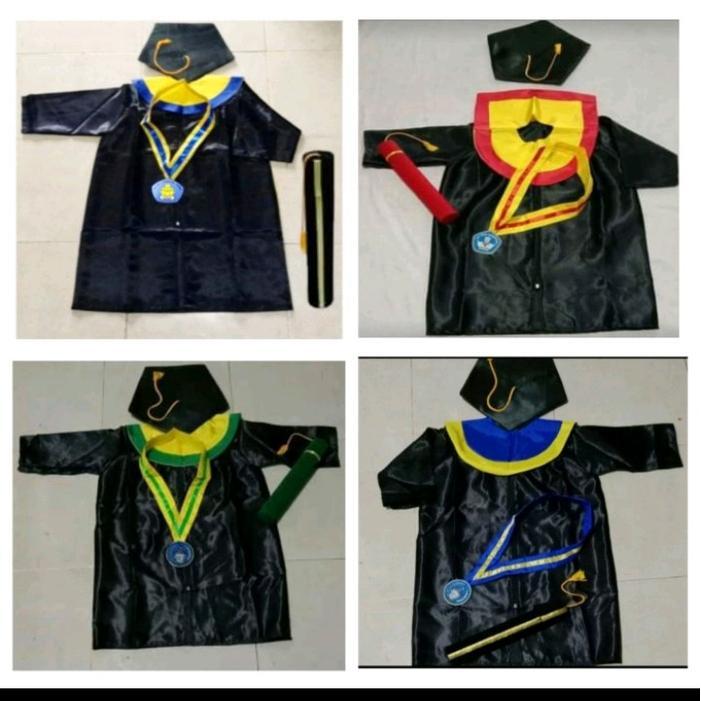 MURAH baju toga kostum wisuda anak PAUD TK SD SMP Dewasa Komplit