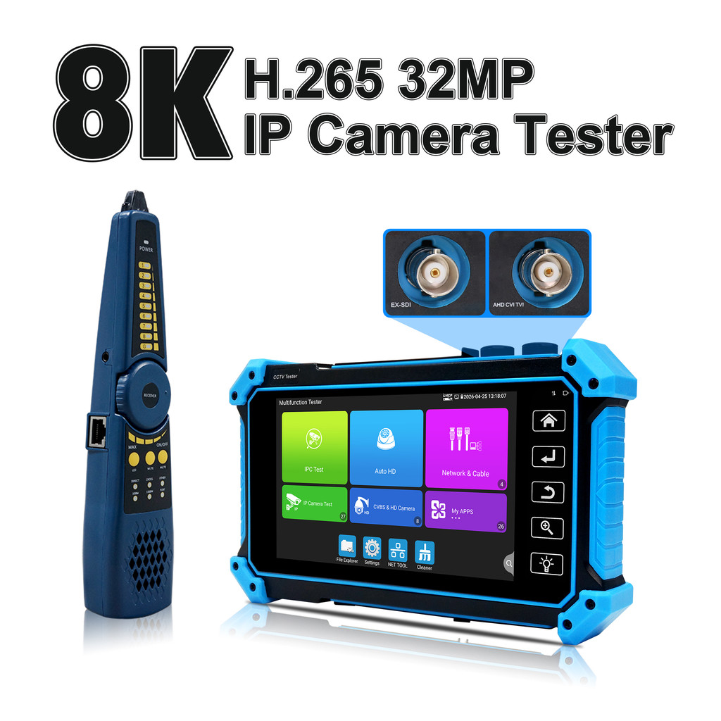 CCTV Tester IP camera ahd mini monitor 4k HDMI VGA IPC tester CCTV poe portable monitor cftv camera