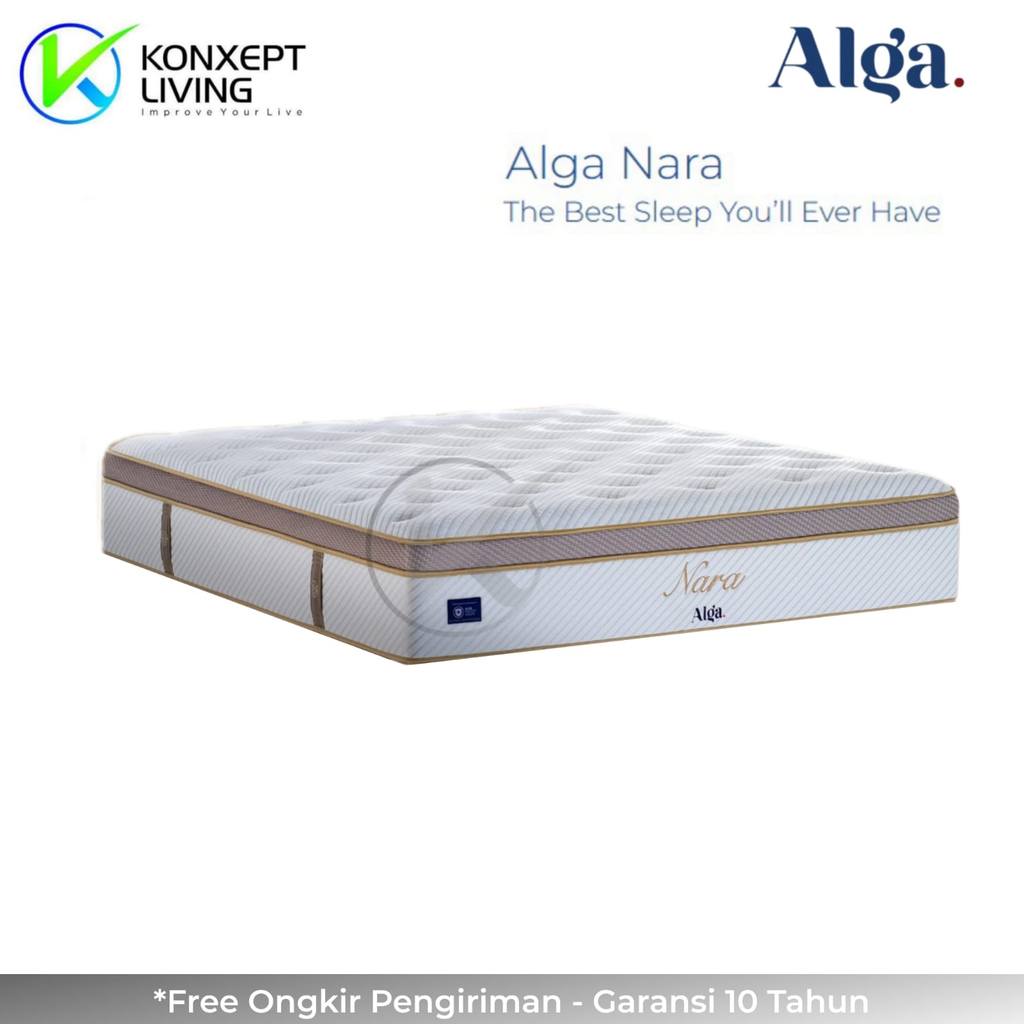 Alga Springbed Nara Pocket Spring Natural Latex Layer Ukuran 100x200 ( Mattress Only )