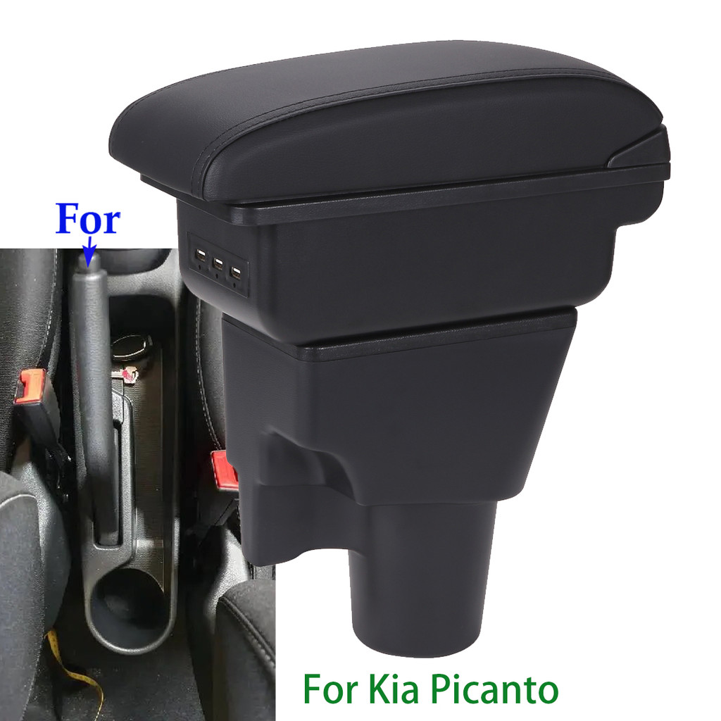 For Kia Picanto Armrest Box For Kia Picanto 3X-Line Car Armrest interior details Retrofit parts Car