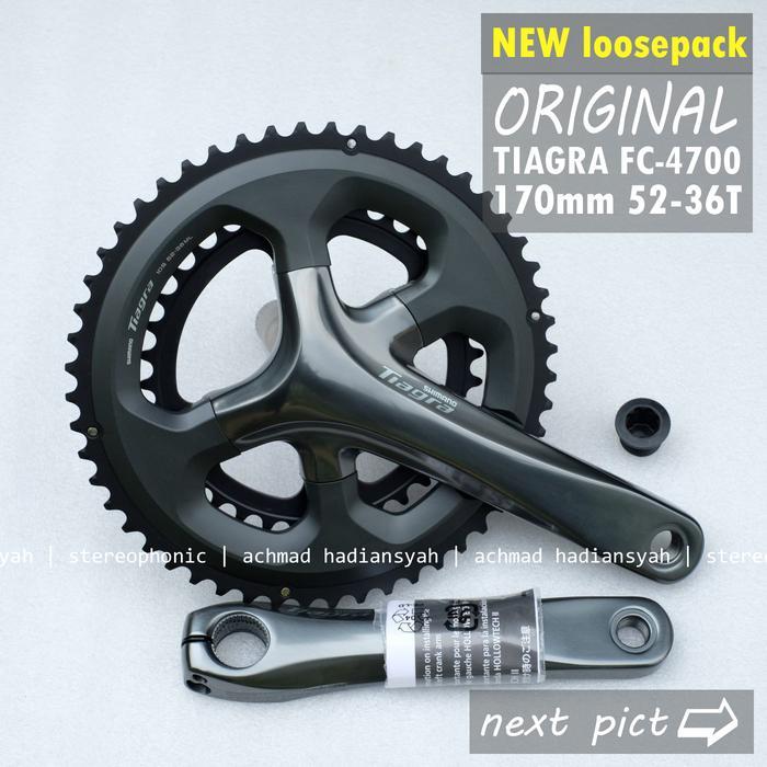 New Original Crank Shimano Tiagra Fc-4700 52-36T Crankset Tiagra 4700 52-36T Crank 4700 52-36T Crank