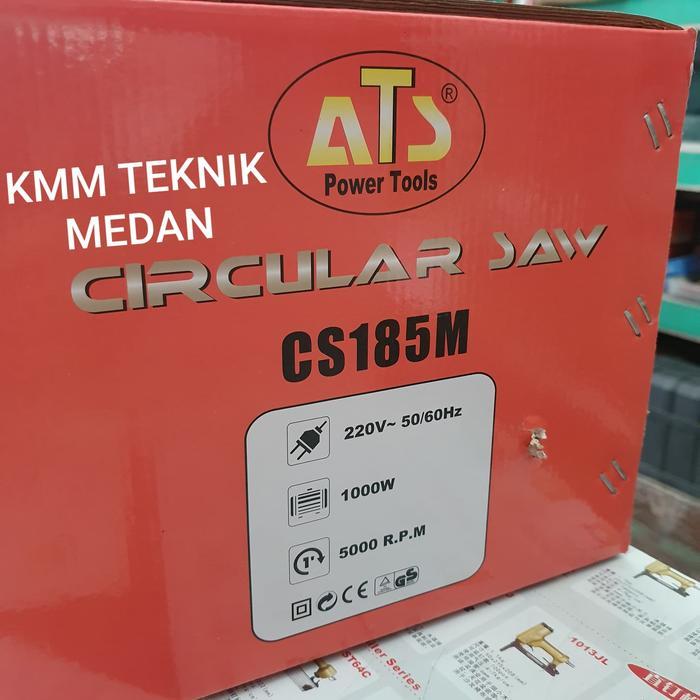 maju store12 ATS CS185 MESIN GERGAJI KAYU 7" CIRCULAR SAW 185MM BELAH POTONG KAYU