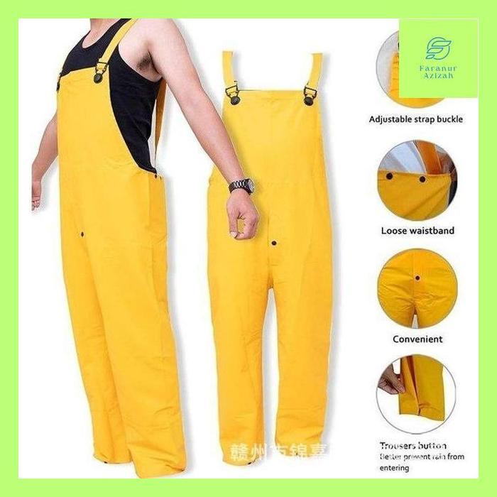 FARAN* JAS HUJAN PROYEK SAFETY UKURAN JUMBO BAHAN TEBAL/KUAT WARNA KUNING, MANTEL RAINCOAT OUTDOOR