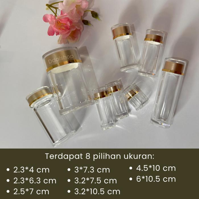 BOTOL TOPLES WADAH OBAT KAPSUL PS FOOD GRADE BENING TEBAL SEPERTI KACA TEMPAT VITAMIN UNIK AESTHETIC
