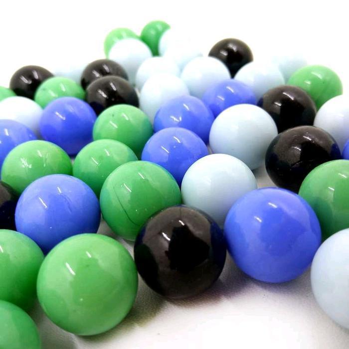 100PCS MAINAN KELERENG GUNDU MARMER METALIK