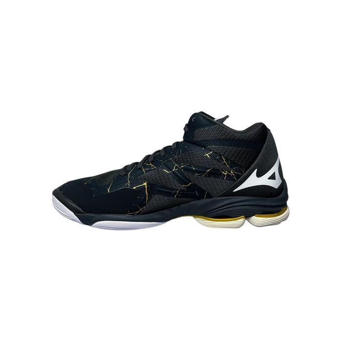 Sepatu Voli Volly Mizuno WLZ 7 MID Black Gold Original