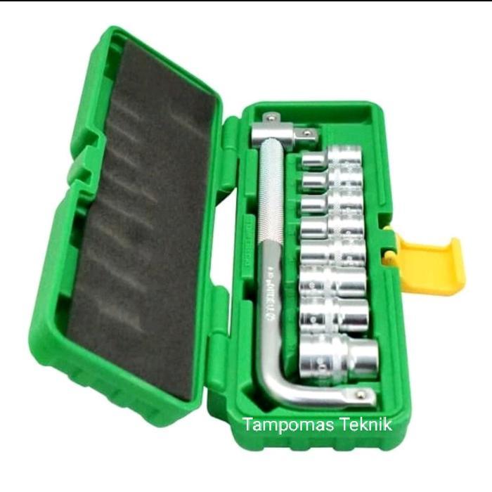 Kunci Sok Set Tekiro 10Pcs 8-24Mm Box Plastik Kunci Sok Tekiro Original