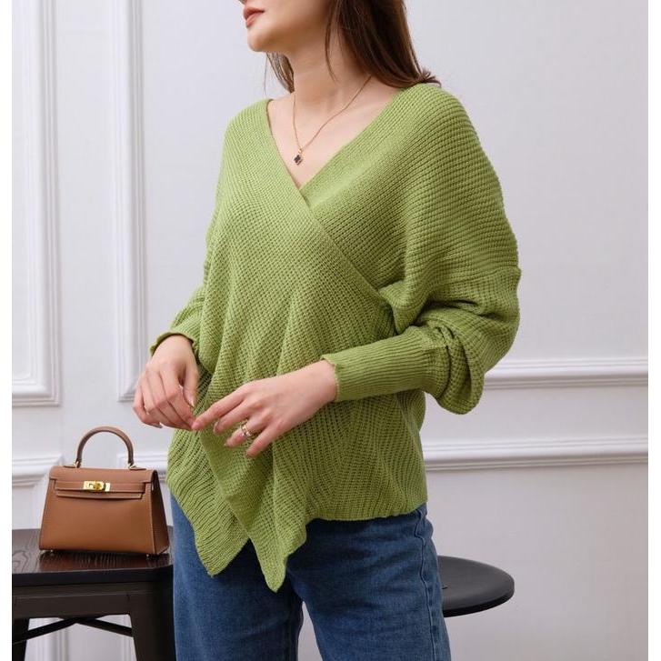 Suetercloth - Irene Sabrina Sweater Premium / Sweater Basic / Knit Top Wanita / Sabrina Top Knit