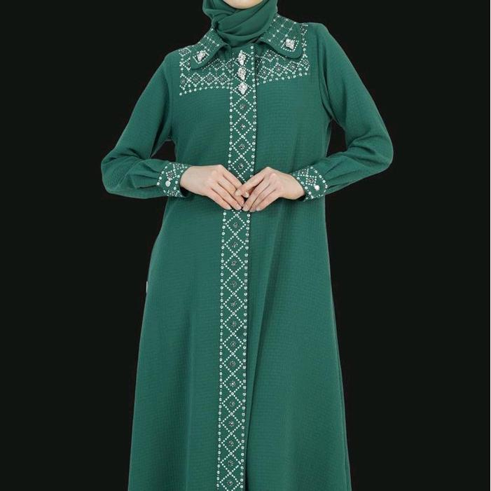 [New] A7566 - Gamis Abaya Hikmat Fashion Original Set Hijab