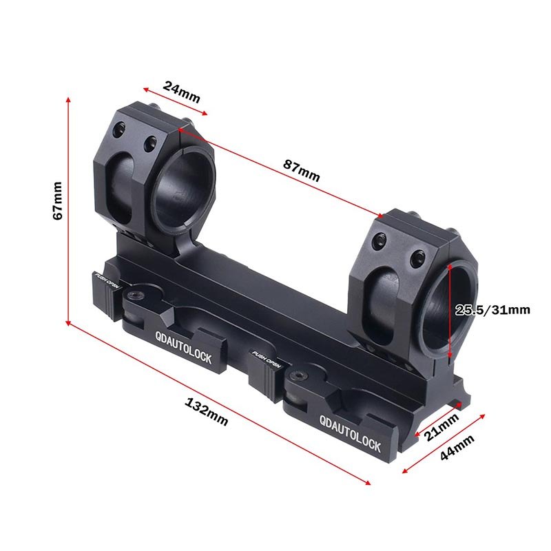 MI AK Side Rail Scope Mount Optical Sight Mount GEISSELE AD Long Version Integrated Fixture For 11mm