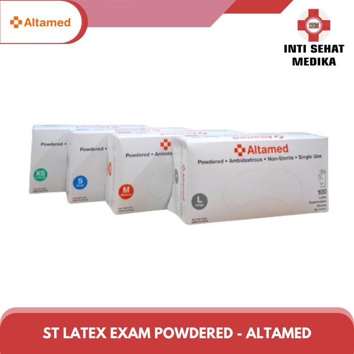 Sarung Tangan Latex Altamed / Altamed Latex Glove isi 100's