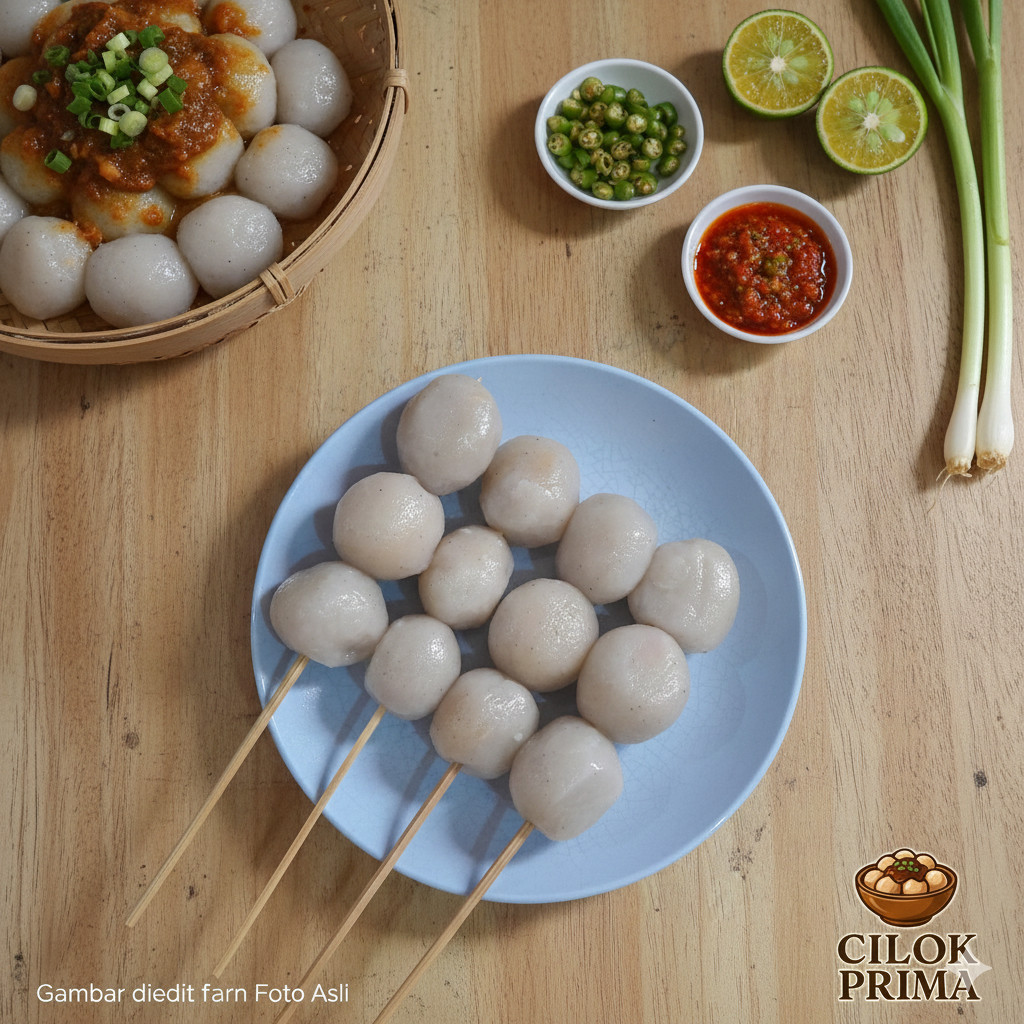 Cilok Sate, isi : Suir Ayam Pedas Mercon