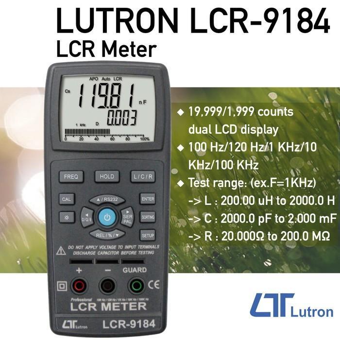 Lutron LCR-9184 LCR Meter dual LCD display