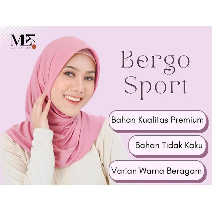 Hijab Bergo Sport Hijab Sporty Kekinian Hijab Instan Hijab Sporty *