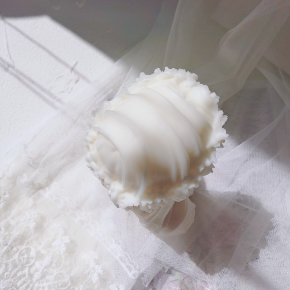 " Veiled Lady Candle Silicone Mold Female Bride Antique Bust Statue "