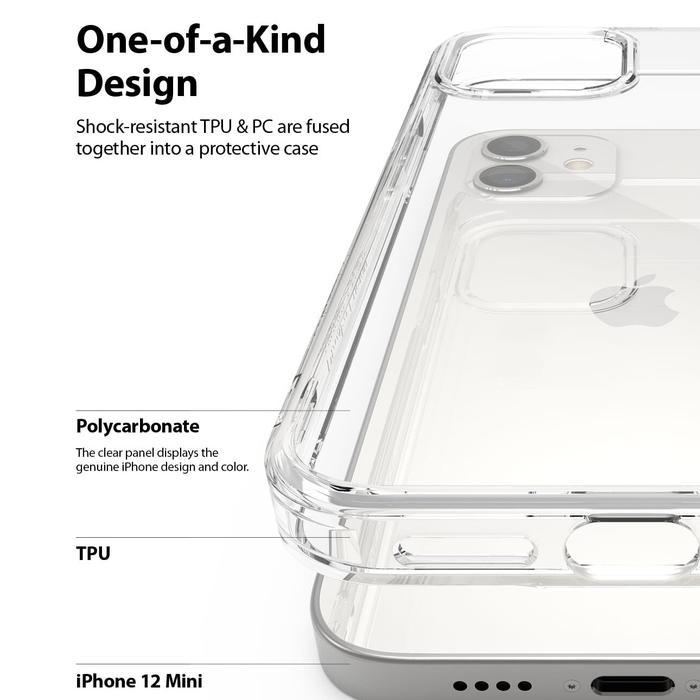 Ringke Casing Compatible For Iphone 12 / 12 Pro Fusion Clear Bening Case No Yellowing Tipis Softcase