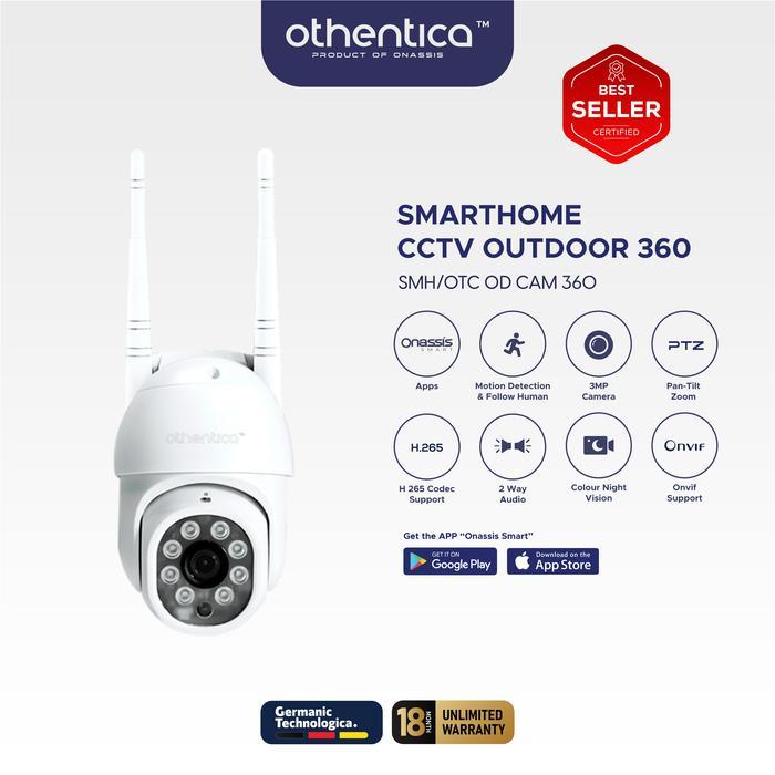 Othentica Paket Smart Home CCTV Outdoor 360 OD & Indoor 359 ID WiFi Onvif 3MP Garansi 18 Bulan Best