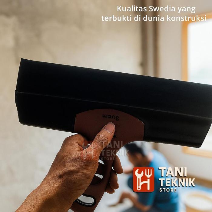 Raskam Baja Karbon 30 - 35cm Alat Skim Coat, Acian & Plamir Dinding Trowel Asli Paint