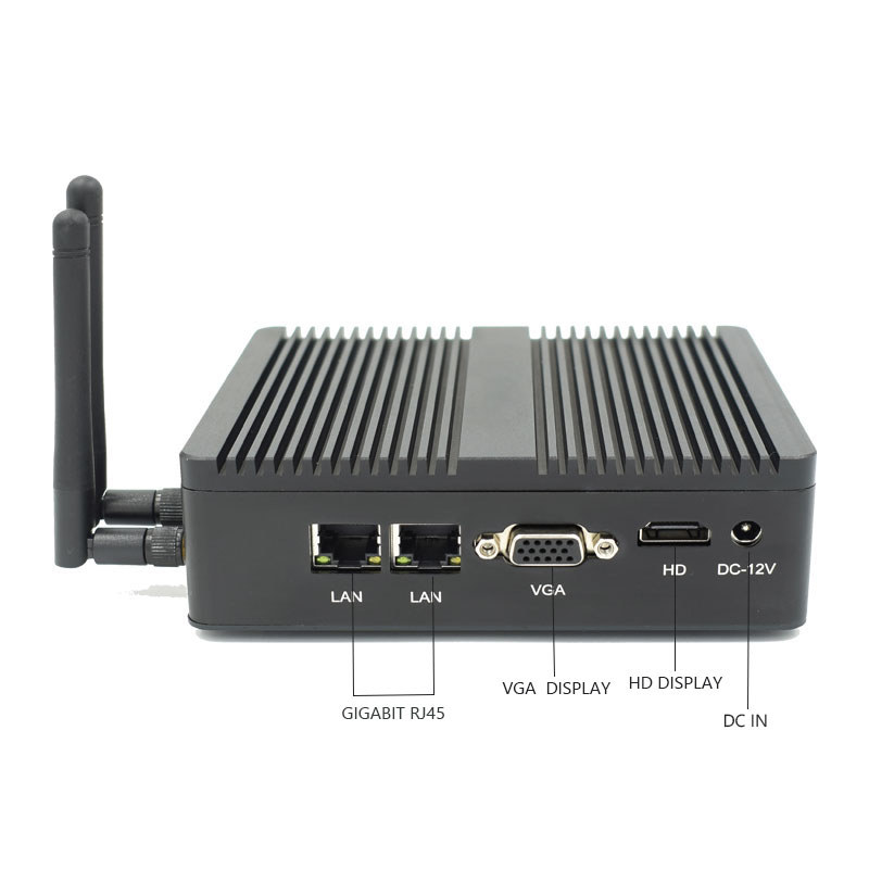 . Eglobal Fanless Mini Computer Intel Celeron J1900/N3160/J3160 Quad Core Pfsense Barebone Mini Pc