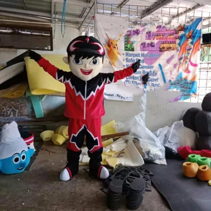 Kostum badut Boboiboy api