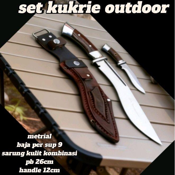 pisau set hunting / pisau dapur tactical Outdoor survival Kitchenware Knife