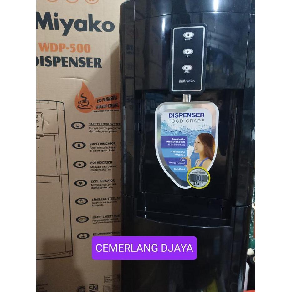 MIYAKO Dispenser Air Galon Bawah 3 Kran WDP 500 Dispenser 3 Keran Galon Bawah Cool Panas Dingin