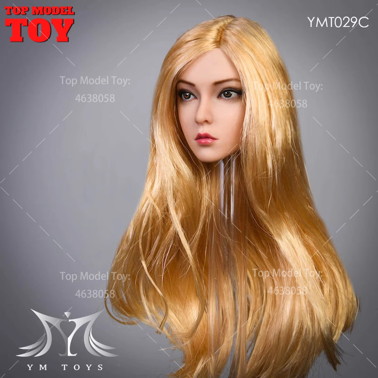 YMTOYS YMT029 1/6 Scale Beauty Head Sculpt New Suntan Head Elf Girl Head Carved Model Fit 12''