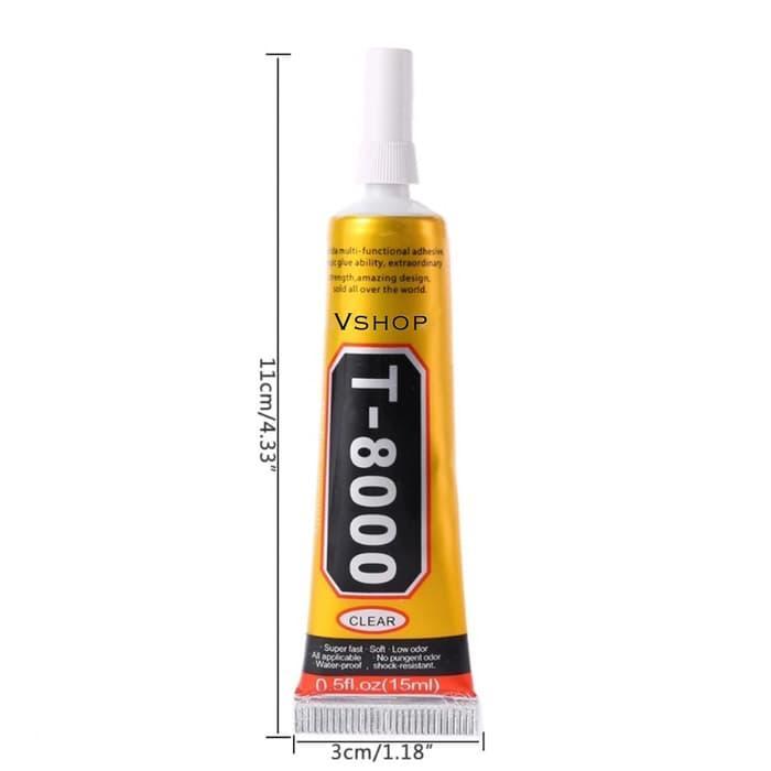 LEM LCD LEM TOUCHSCREEN T8000 PUTIH BENING 15ml *