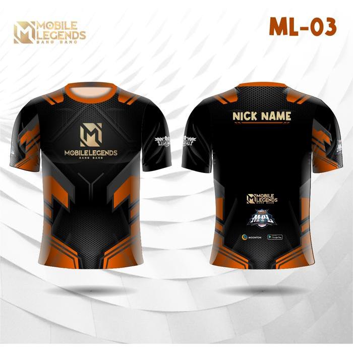 Premium Jersey e sport mobile legends bang bang baju game ml kaos gamer