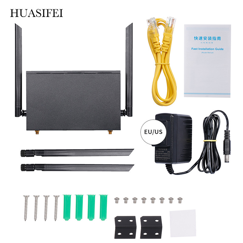 . Huasifei 4G Wifi Router 4G Sim Card External Antenna 4G Modem Router -