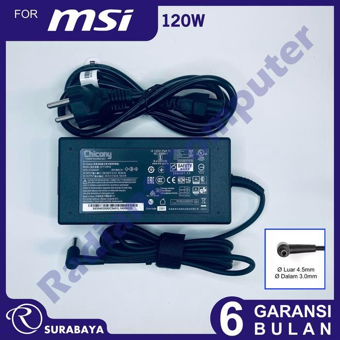 Adaptor Charger MSI Chicony GF63 Thin 10SC 10UC 10UD 11SC 11UC 11UCX 11UD